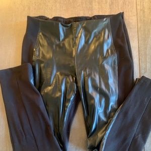 Soft Surroundings Pleather Side Zip Pants Size M